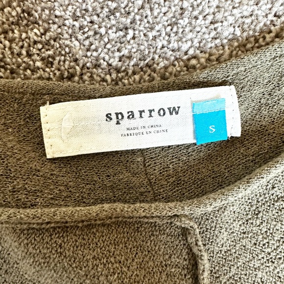 Sparrow Anthropology Green Flare Sweater Small S Piping Detail - Picture 8 of 11